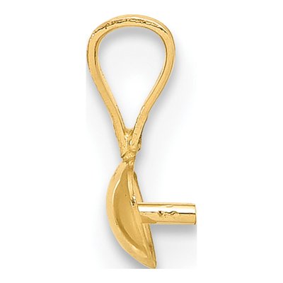 14K Yellow Gold 4.1mm Pearl Pendant Mounting – view 2