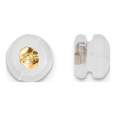 14K Yellow Gold Screwback Earring Sliders, Pair