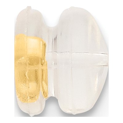 14K Yellow Gold Mushroom Silicone Earring Backs – view 2