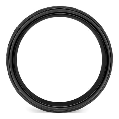 Zirconium 8mm Black Zirconium Wedding Band – view 3