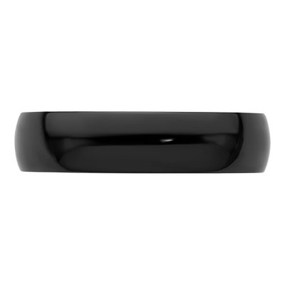 Zirconium 6mm Black Zirconium Wedding Band – view 4