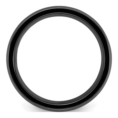 Zirconium 8mm Black Zirconium Wedding Band – view 3