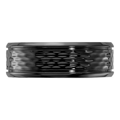 Zirconium 8mm Black Zirconium Wedding Band – view 4