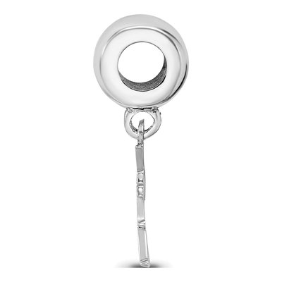 Zeta Tau Alpha Sterling Silver Vertical Letters Bead – view 3