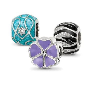 Enameled Beads
