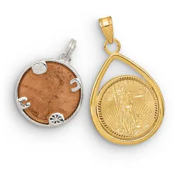 Coin Bezels with Coins