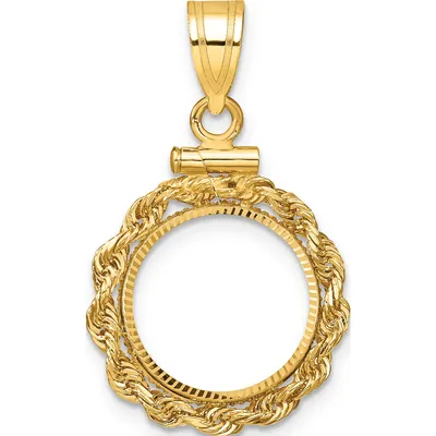 Coin Bezel Pendants